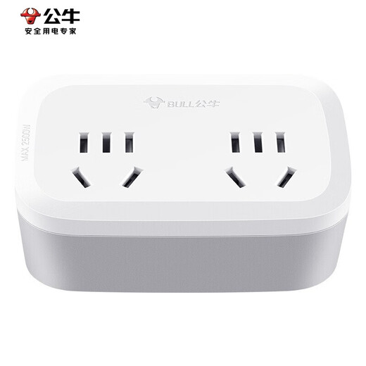 Bull (BULL) socket 10A wireless socket board separate control strip independent switch separate control strip with switch strip single control converter one-turn multi-power extension plug one-turn multi-socket