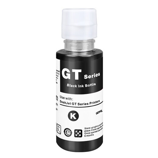 Shangqi подходит для HP HP Smart Tank 676 675 310 672 530 Принтер чернила Bin Printer Ink Gt51/GT53 Черные чернила [90 мл]
