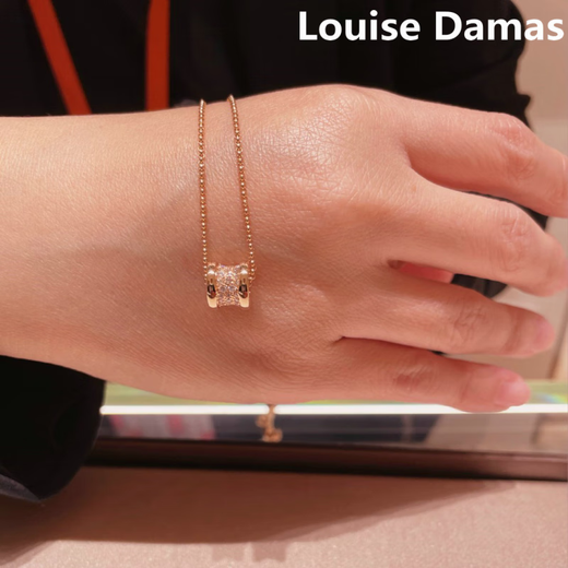 Fat Donglai same style small waist necklace 18k gold Korean purchasing Louise Damas female 18K rose gold spring rose gold small waist