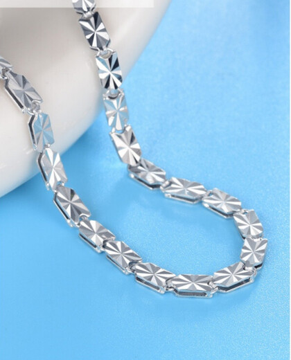 Yubo Workshop platinum bracelet for women Pt950 platinum bracelet fashionable super flash simple couple bracelet platinum anklet Pt999 Pt950 platinum bracelet about 8.5 grams 16cm+2