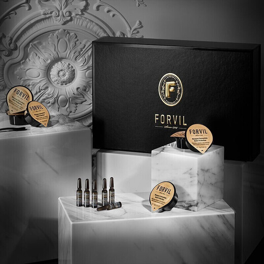 Windsor Forest FORVIL caviar hair mask repairs dry, frizzy, permed and dyed damage, soft and smooth, no steaming, quick rinse 18g*12 pieces