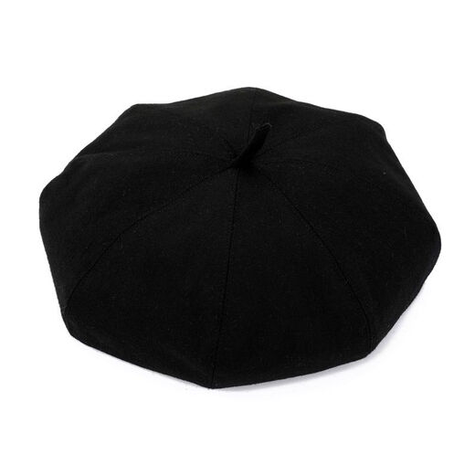 Qustar's new woolen octagonal hat for the elderly, men's thin old men's beret, middle-aged and elderly dad painter hat, spring and summer cloth hat, octagonal hat, tongueless dark red (teather) S (56-57cm)