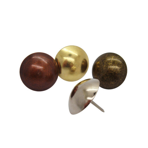 Deqi large round head nails, antique nails, large thumbtacks, hard-packed soft-packed bubble nails, red ancient 11*17mm (50 pcs)