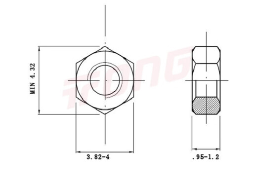 XMSJ东明THE304/316不锈钢GB6172六角薄型螺帽薄螺母M4M5M6M8M10M24 M16*2200只304
