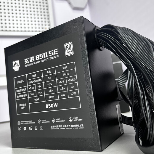 驿晨宇玄武850K+额定850W可持续1000W峰值1400W双金牌认证全模组电源玄武650SE 550V4额定600W电脑电源 【便宜大碗】玄武850SE黑850w峰值1200w 官方标配线材齐全【支持个人送保】