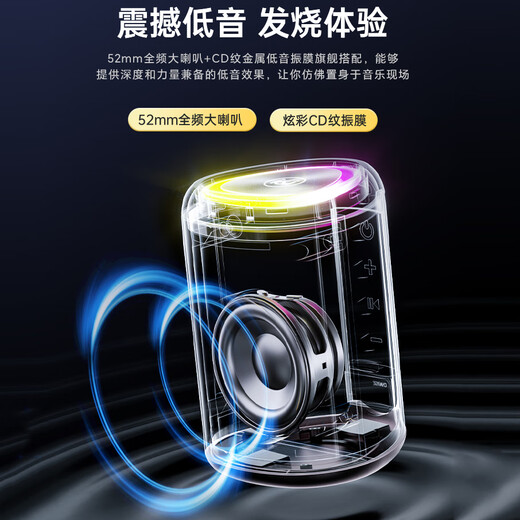 Sony Ericsson (soaiy) S37 small Bluetooth speaker outdoor car mini portable waterproof high-quality collection audio computer speaker subwoofer amplifier gift Huanhailan