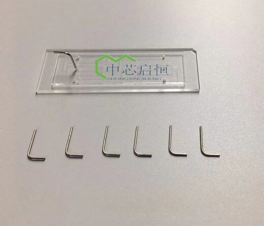 Steel needle for PDMS microfluidic chip injection straight-shaped steel needle bent (L-shaped) steel needle 0.7*1.0*15mm (straight-shaped) 1 piece