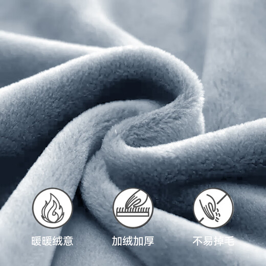 Langsha Pajamas Men's Autumn and Winter Thickened Velvet Warm Home Clothes Flannel Cardigan Can Be Weared Outer Suit Light Gray XL Suitable for Weight 125-150 Jin Jin equals 0.5 kg