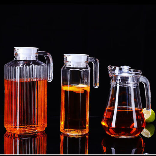 Thickened glass decanter, white wine and foreign wine pitcher, red wine wine divider, ktv cocktail jug, wedding banquet wine set 500ML 500ml, thickened ordinary diamond pitcher