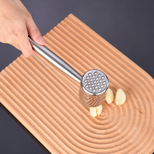 Henlu 304 stainless steel meat hammer solid steak pork hammer kitchen meat hammer household meat hammer tenderizer double-sided 304 thickened double-sided meat hammer