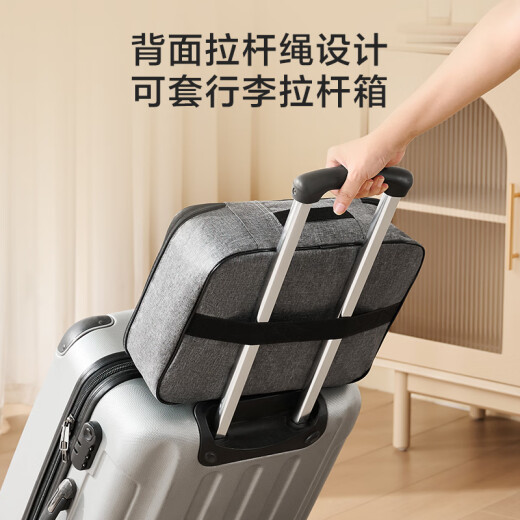 京东京造 家庭证件收纳包 家用多功能大容量带锁收纳袋户口本护照银行卡包