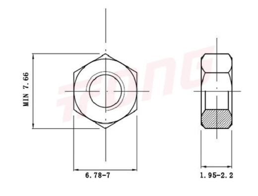 XMSJ东明THE304/316不锈钢GB6172六角薄型螺帽薄螺母M4M5M6M8M10M24 M16*2200只304