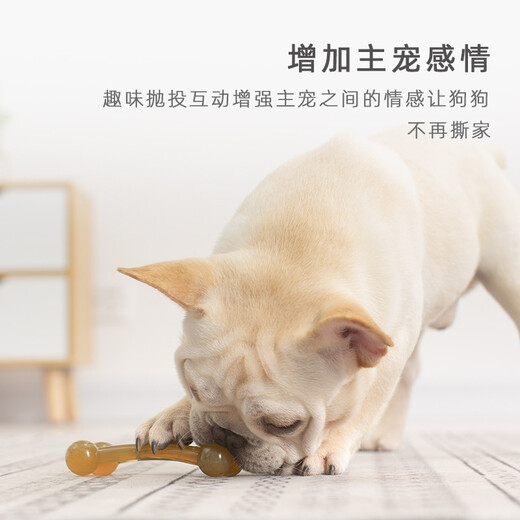 EETOYS small double-headed arched bone dog toy for teeth grinding, teeth cleaning, bite resistance and solitary boredom relief pet supplies