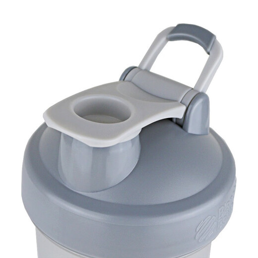 Blender Bottle Protein Powder Shaking Cup Sports Water Cup Large Capacity Plastic Cup with Scale Fitness Portable Stirring Men and Girls Classic V2 Gray 600ml