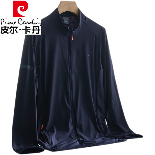 
Pier Cardin ice silk sun protection clothes men's summer UV light and light breathable hat-free fishing jacket high-end large-size sun protection clothes red size 15051