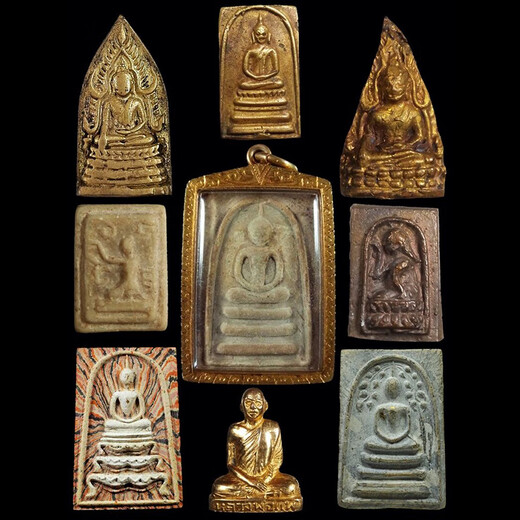 True Buddha amulet Somdej with all sides covered, Zedukin Lahu Nampaya Khun Paen five eyes and four ears Buddha amulet necklace pendant Buddha amulet 1