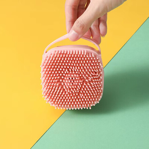 Haiyiduo Pet Special Silicone Brush Bath Cleaning Brush Massage Brush Dog Cat Rabbit Body Rub Bath Bath Artifact Can Add Liquid Cat and Dog Bath Brush Random Color