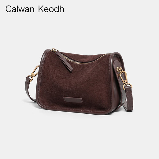 CALWAN KEODH官网枕头包包女包新款斜挎包轻奢通勤包生日礼物送女友老婆 【咖啡】品牌时尚百搭简约通勤实用走心女生闺蜜