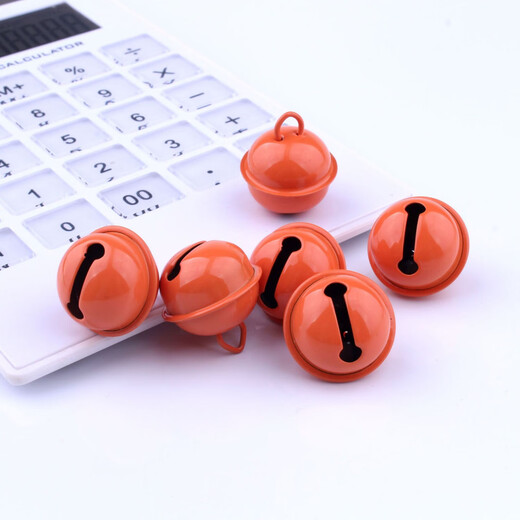 Jieyi colorful one-word spray-painted bells diy jewelry accessories bracelet key chain necklace bag hanging material colorful bells randomly sent 22mm (pack of 20)