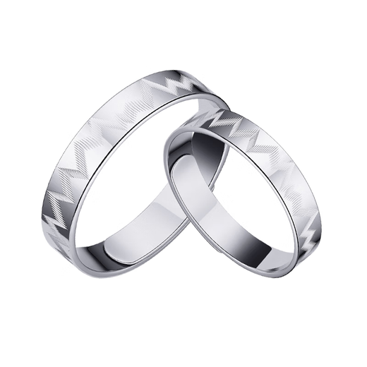 Pt.Charm platinum ring couple ring pt950 live adjustable platinum engagement ring love heartbeat ring wedding ring women's ring 3.5-3.6g adjustable size 8-15