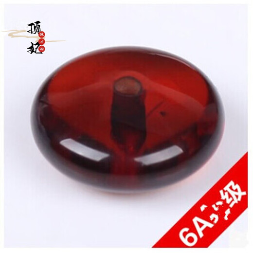 Dingfei beeswax blood amber separator abacus beads DIY bracelet accessories amber male and female spacer accessories 1.0 King Kong 12mm 12mm*3mm single piece