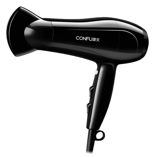 CONFU hair dryer household large air volume quick drying high power 2400W hot and cold air professional hair salon level barber shop dedicated constant temperature hair care hair dryer does not hurt the hair dormitory hair dryer CONFU KF-5130 white 2200W foldable
