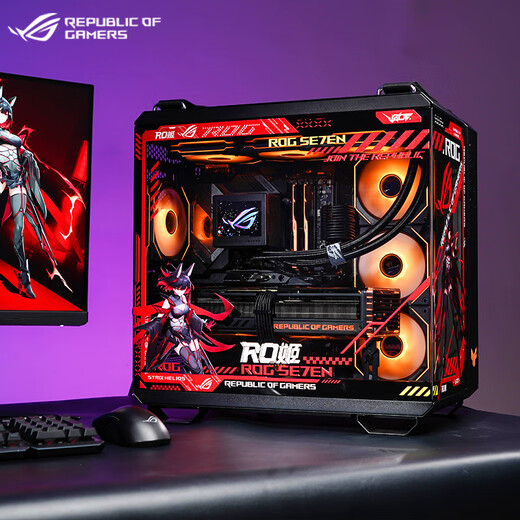 ASUS interest-free installment 24 RTX5080/5090D graphics card AMD Ryzen 9800X3D host ASUS rog family bucket Black Myth game console assembly computer R7 9800X3D + ASUS RTX5090丨Configuration five