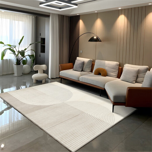 Gudie thickened loop velvet cream style living room coffee table large carpet sofa bedroom ins light luxury wash-free sound insulation loop velvet tpr-2586 300*400cm