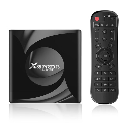 AIRWORLD foreign trade TV box X88 PRO 13 native Android 13 HD 8k network player WIFI6 Bluetooth 5 4G 64G domestic version installed VIP film and television