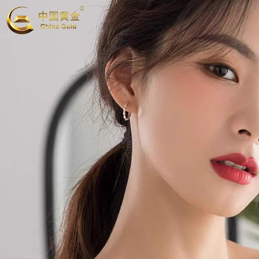 CHINA GOLD Bamboo Earrings Pure Silver Unique Earrings for Men and Women New High-end Valentine's Day Birthday Gifts for Girlfriends and Wife Jingsuda 999 Silver Bamboo Earrings Brand Gift Box
