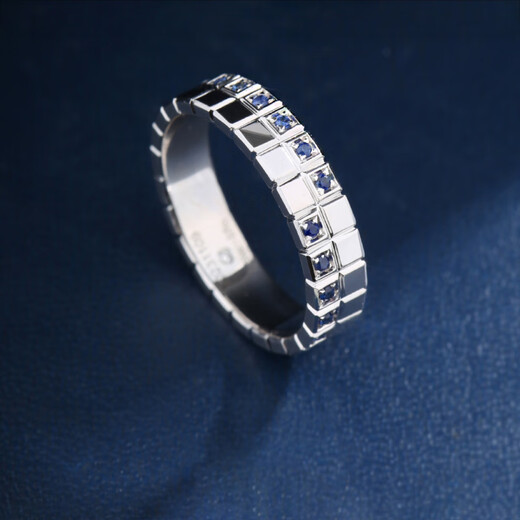 MZMZ customized platinum ring sapphire PT950 men's and women's ring birthday anniversary gift for boyfriend platinum 950 sapphire single ring size 5~15