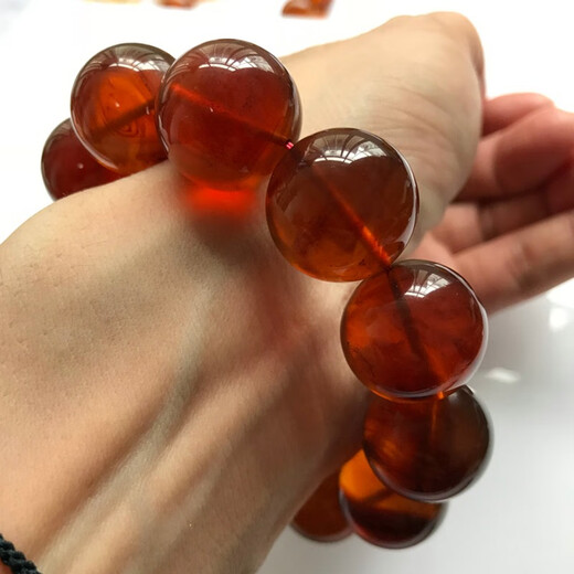 Dingfei Myanmar Amber Men Domineering Brown Red Amber 19mm Beeswax Raw Stone Bracelet No Optimization Picture Color