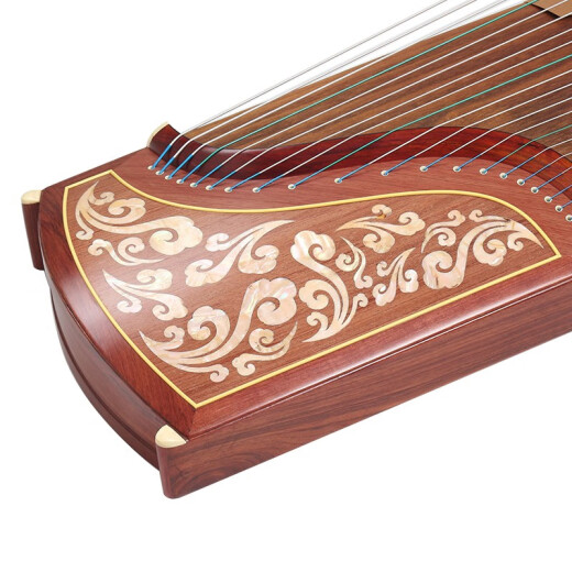 Dunhuang Brand Guzheng 694l Serie de caoba Clasificación de actuación Zheng Shanghai Folk Musical Instrument Factory 694D Flower Ventana Imagen