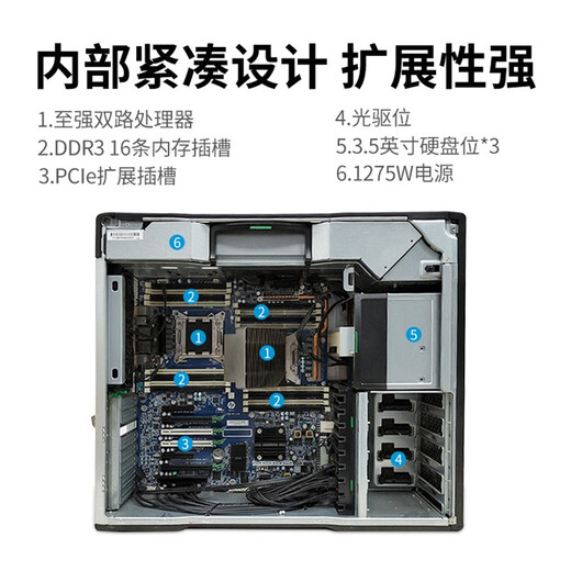惠普HP惠普Z640/Z840专业二手图形工作站主机E5-2696V4双路44核3D渲染建模计算设计4K剪辑电脑 95新-惠普Z840套餐2