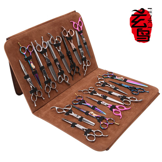 Xuanniao professional hairdresser pet beautician universal scissor bag large capacity portable tool storage bag 20 pieces