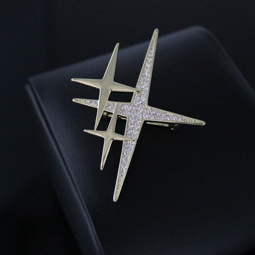 Xifei men's brooch, simple star corsage, temperament pin, business casual suit, coat and accessories