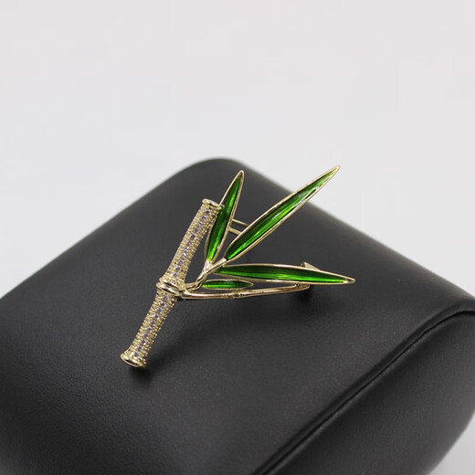 Xifei men's Chinese style bamboo brooch, corsage, literary style, gentleman's calmness, bamboo pin style brooch, suit and coat clothing accessories