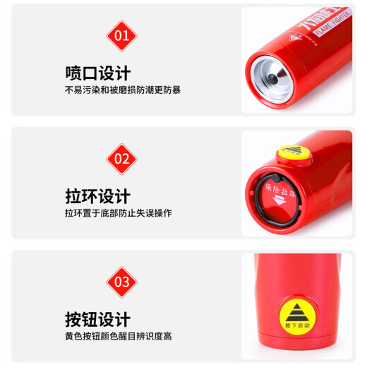 Flame Warrior aerosol fire extinguisher vehicle-mounted portable nanoparticle-free home firefighting equipment MQB/K119