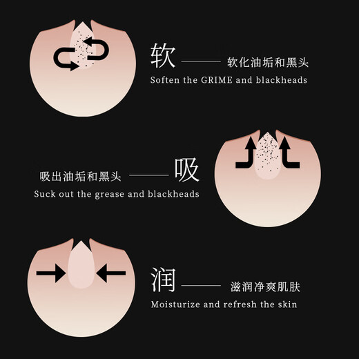 Fanzhen Blackhead Remover Mask Cream Cleansing Peeling Nasal Mask Cream Shrink Pores T Zone Facial Care Men and Women General Cleansing 1 Pack 60g