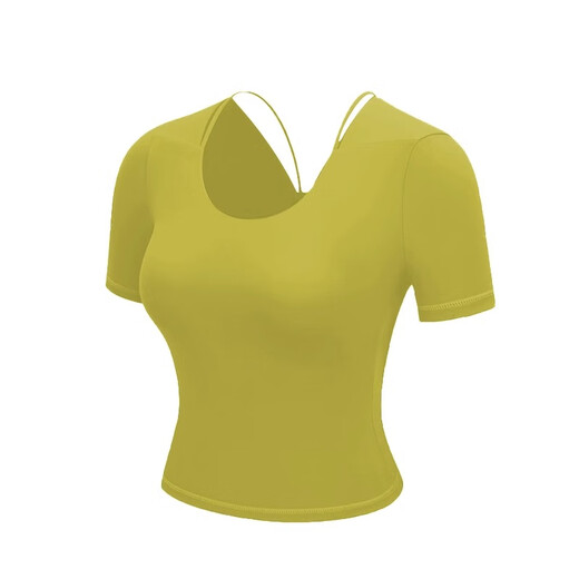 Shuangxiu Dopamine Yoga Wear 2025 New Style with Breast Pad, Beautiful Short Sleeve Professional Pilates Advanced Fitness Top for Women, Lilac Top + Haiyueyan Pants Set L 110-120Jin Jin is equal to 0.5 kg