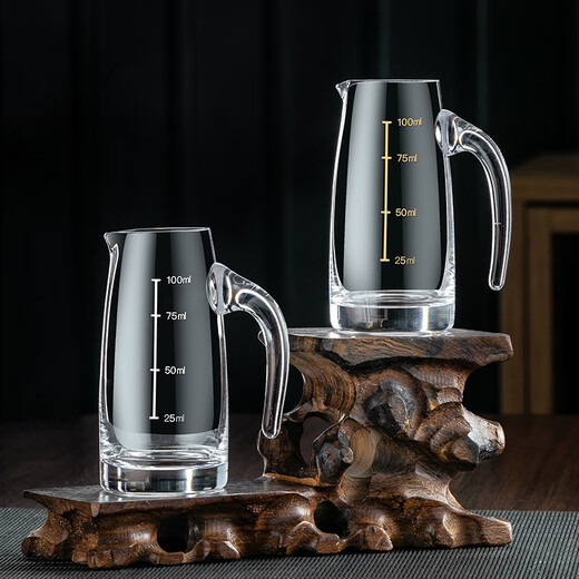 Genasi Crystal Liquor Cup Wine Divider Set Household Glass Small Spirits with Scale High-end Wine Set for Chinese Restaurants 150ml Crystal Wine Divider 6 Pack