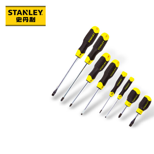 Stanley precision screwdriver 8-piece set manual chromium vanadium steel rubber handle magnetic screwdriver anti-rust and anti-corrosion STHT92004-8