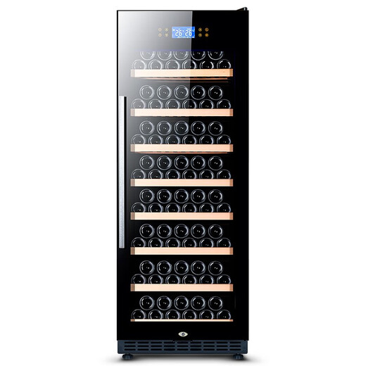 Zunbao (zunbao) BJ-308 Compressor Constant Temperature Wine Cabinet Red Wine Cabinet Home Living Room Red Wine Cabinet Tea Cabinet Medicine Dry Goods Cool Cabinet Fresh Refrigerator 550 Thin Section/Ordinary Door Black Hanging Cup Style