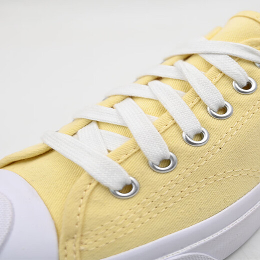 
Converse Jack Purcell Same Model for Men and Women Jack Purcell Smiling and Sliding and Wear-resistant Creamy Yellow Low Top Shoes A11964C A11964C 37.5