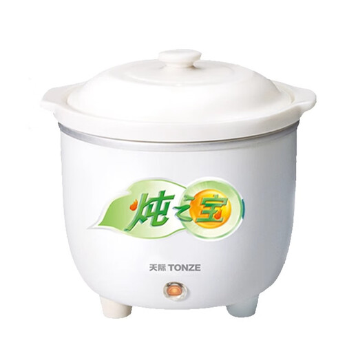 Tianji mini electric stew pot 0.6L capacity stew pot for single noble student dormitory mini electric stew pot straight stew pot white 0.6L | mini pot