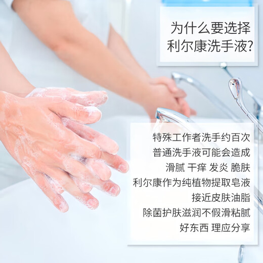 LIRCON Puqing Natural Soap Hand Sanitizer Mild, Phosphorus-Free, Decontamination, Antibacterial, Skin Care Hand Sanitizer 500ml*2