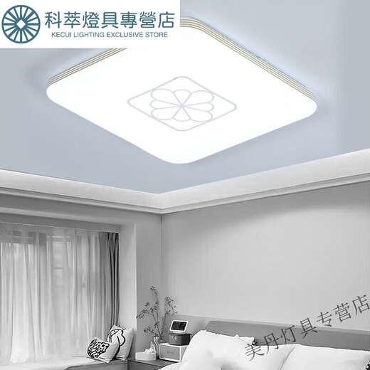 Janevia square lampshade shell universal magnetic ceiling lampshade shell anti-glare separate lampshade shell with square all white 30cm magnetic lampshade