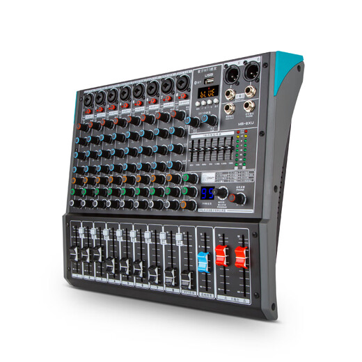 ManharKandonMB8XU Chinese professional mixer built-in DSP effect USB Bluetooth reverb stage bar performance wedding conference mixing MB-8XU Chinese mixer