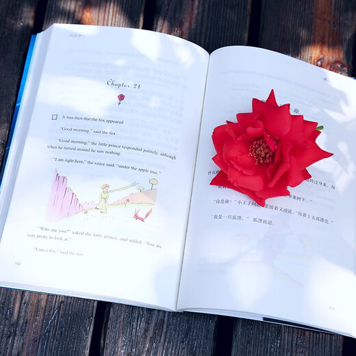 小王子中英对照注释版(扫码赠音频)课外读物 世界经典文学名著-昂秀外语书虫