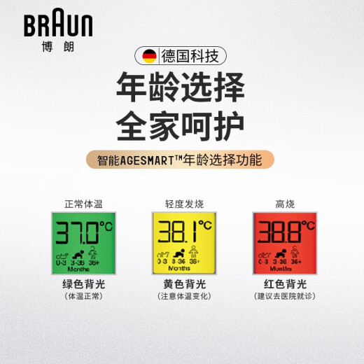 Braun ear thermometer IRT6520 German brand accurate temperature measurement baby electronic thermometer children's ear thermometer